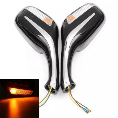 China KYMCO GY6 Motorcycle Side Mirror Signal Light LED Plastic Mirror for sale