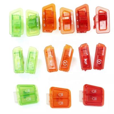 China KYMCO GY6 Color Button Motorcycle Light Horn Starter Plastic Switch Button for sale