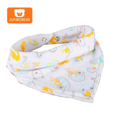 China Antibacterial China Skin Friendly Organic Cotton Baby Bandana Bibs for sale