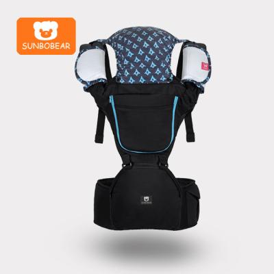 China Sunbobear 2018 Eco-Friendly 3 in 1 Baby Wrap Carrier Sling Baby Carrier with Safe and Comfortable Ergonomic Height Stool for sale