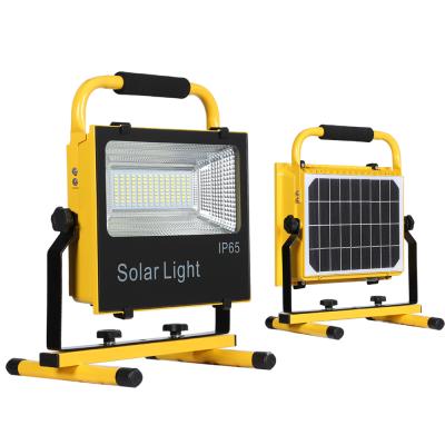 China 2021 New Designed Emergency IP65 Type 4 Hours Run Time 100W Portable Led Solar Camp Light for sale