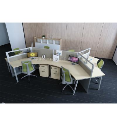 China Modern Manufacturer High Quality 120 Degree Office Partition Modern Modular Open Office Desk and Workstation for sale