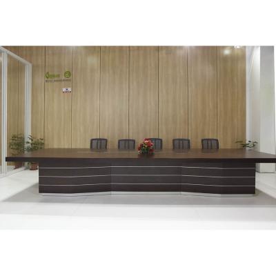 China Factory Directly Modern Custom Veneer Finished Furniture Products Office Meeting Desk Conference Table for sale