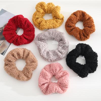 China European and American style new style woolen hair circle color lamb hair large intestine knitting contracted circle beautiful for sale