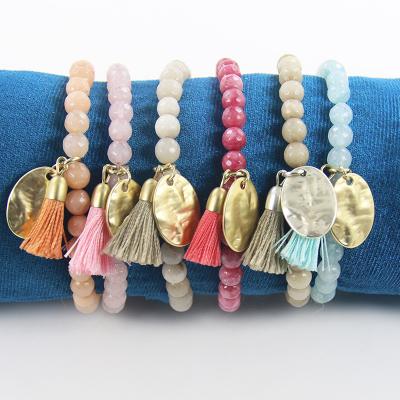 China Vintage Manufacturer Fashion Wholesale Custom Women Jewelry Natural Stone Bracelet for sale