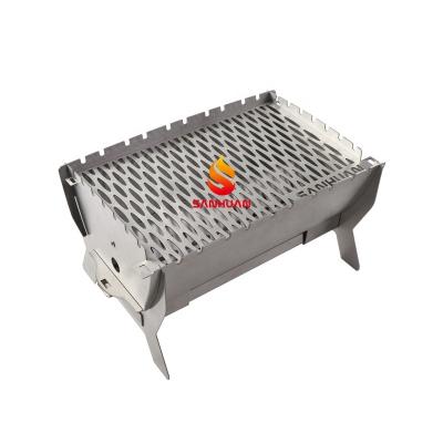 China Easily Assembled Portable Grill and Charcoal Grill Outdoor Camping BBQ Grills SUS304 Stainless Steel BBQ Grills SH001-A for sale