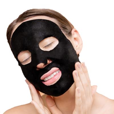 China 100% Moisturizer Face Mask Organic Natural Sheet Collagen Custom Black Face Mask For Clean Skin for sale