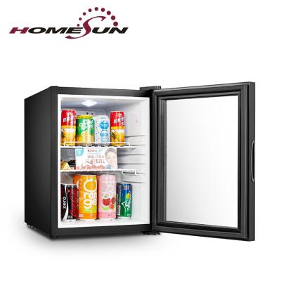 China Custom Commercial Cooler Glass Door Hotel Mini Bar Fridge Mini Beverage Bottle Mini Compressor Cans Fridge for sale