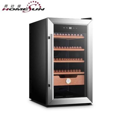 China China Wooden Commercial Display Cigar Cooler Humidors With Led Light Display for sale