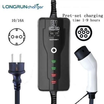 China China-chic New Long Life Portable 16A Mode2 Level 2 Household Waterproof Type2 IEC62196 EV Charger for sale