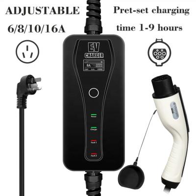 China New GB/T 20234-2015 7kw 32A Long Life China-chic EV Charger Adjustable 5m Cables With Control Box for sale