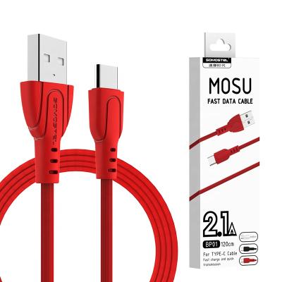 China Charging + Data Sending Somostel Hot Selling BP01 2.1A USB Data Cable Charging Line USB Fast Charging and Fast Transmission Cable for Mobile Phones for sale