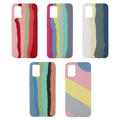 China Fashion Silica Gel Phone Case Liquid Colorful Shockproof Liquid Case Funda De Telefono For Iphone 11 Pro Max Silicone Rainbow Phone Back Cover for sale