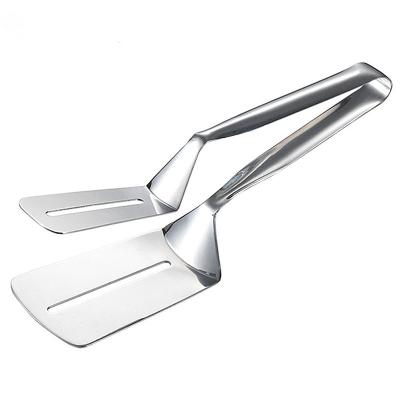 China Sustainable Stainless Steel Food Clips BBQ Clamps Steak Salad Bread Pizza Clip Cooking Fried Tongs Kitchen Tools for sale