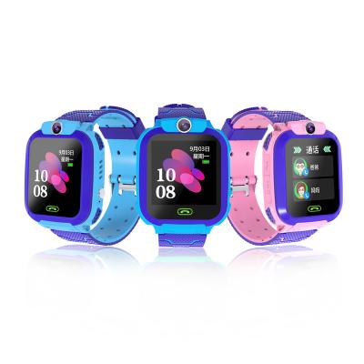 China Touch Screen 2021 Latest Children waterproof touchscreen sos gps tracker smartwatch kids smart watch for kids GPS SOS HD video call children for sale