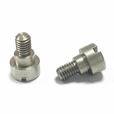 China Pan Customized Slotted Stage Shoulder Screw M4 M5 Joint Cavity Stainless Steel Flat Head Shoulder Screw for sale