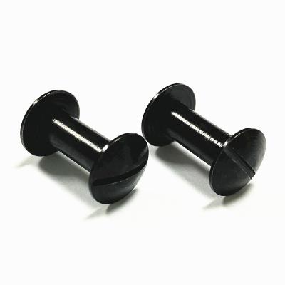 China Leather Pan M3 M4 M5 Black Chicago Screws 3mm Chicago Screws for sale