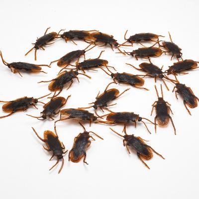 China Silicone Halloween Instrument Plastic Cockroaches Jokes Toy Gags Practical Jokes Toys Decoration Props Insect Rubber Plastic Cockroach for sale