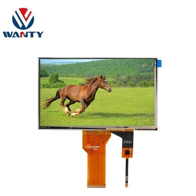 China Industrial Application WANTY 7 Inch Touch Screen TFT LCD 800*480 Capacitive LCD Touch Display Embedded Display for sale