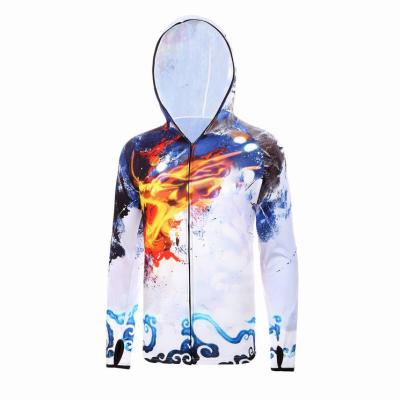 China Baeybe Antibacterial UPF50+ Summer Breathable Fishing Shirts For Men Sun Protection Long Sleeve Hoodie for sale