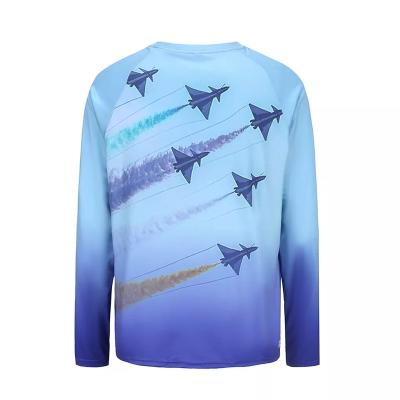 China Baeybe New Camouflage Print Sublimation Fishing Clothing Antibacterial Custom Lightweight Men's Long Sleeve Fishing T-Shirt for sale