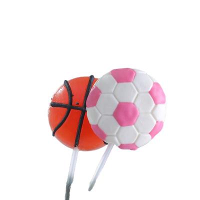 China Full Size Football&Basketball With Orange And Strawberry Flavor Decorated Hard Candy for sale