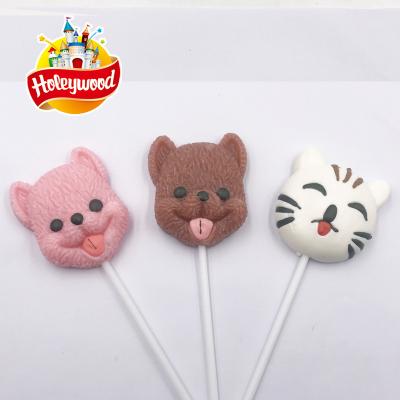 China 35g Natural Cat Animal Dog Shaped Colorful Flavored Soft Hard Candy for sale