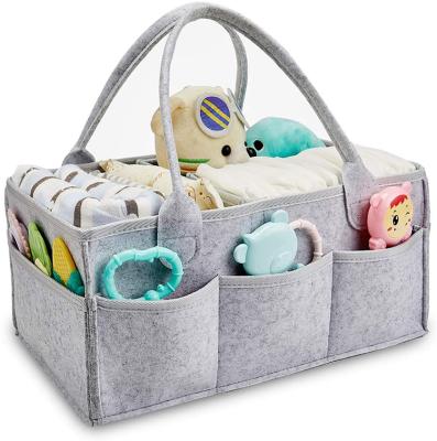 China Baby Diaper Trolley Organizer Portable Holder Bag Nursery Bases Eco-friendly Storage Bins for sale