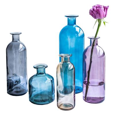 China Family Decorate Apothecary Hot Selling Glass Vases Wedding Centerpiece Decorative Crystal and Glass Vase for sale