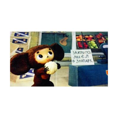 China New Style 2021 Cartoon Custom Size Cotton Sustainable Custom Digital Printing Beach Towel for sale