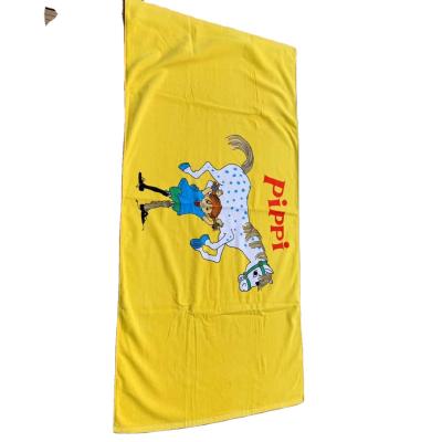 China Digital Safe Promotional Wholesale Print Quality Cotton Velor 100% Custom Sports Towel For Kids for sale