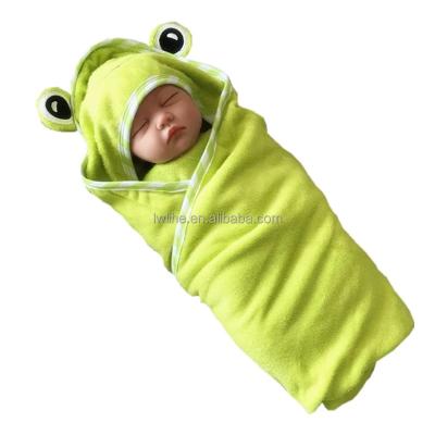 China Anti dust mite bamboo baby boys newborn girls hooded bath towel baby masks hooded towels for sale