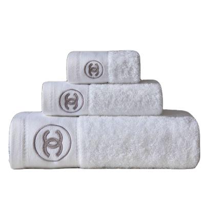 China Child Safe Bamboo Cotton Bath Towel Set Luxury Customize Logo availablEco Friendly Towel for sale