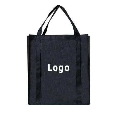 China Hot Sales Large Capacity Shopping Bag Folding Strong Non Woven Logo Tote Shopping Bags Reusable Eco Custom Bag for sale