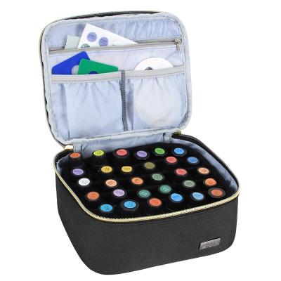 China Wholesale Cheap Durable Factory Price Double-Layer Essential Oil Carry Case With Accessories Storage Pockets Holds 30 Bottles for sale