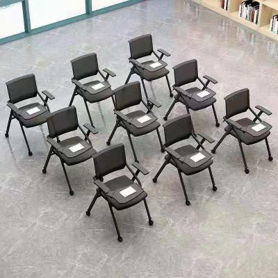 China Foldable quickly deliver modern chair in training center chair with tablet for sale