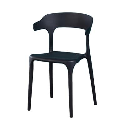 China Foldable Nordic Adult Plastic Chair Household Plastic Backrest Dining Chair Modern Living Room Room Stack Chair for sale