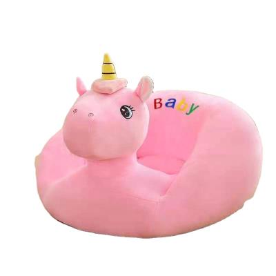 China Wholesale Cartoon Baby Chair Plush Cushion Plush Baby Shape Comfortable Safety Baby Chair Factory Unicorn Shape Baby Animal Chair for sale