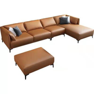 China Sofa Lounge Leather Sofa Durable Luxury 2 or 3 Seater Nappa Sofa For Living Room Hotel Simple Leather for sale