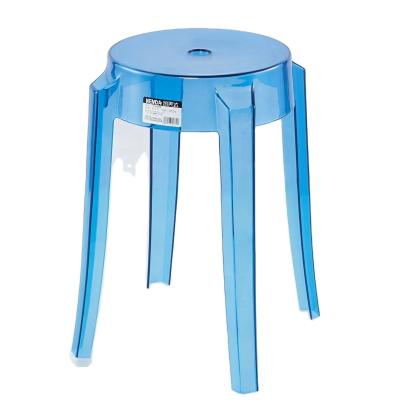 China Lightweight Family Practical Children's Stool Stackable Color Transparent Acrylic Crystal Plastic Stool for sale