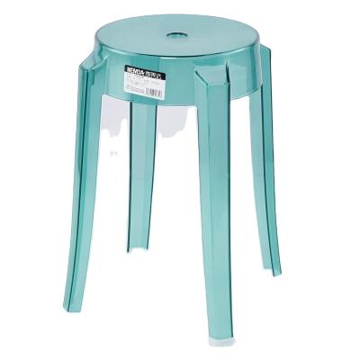 China Lightweight Stackable Transparent Plastic Stools Household Makeup Stools Bedroom Personalized Acrylic Crystal for sale