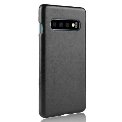 China Drop Resistance For Samsung Galaxy S10 PU Leather Phone Case Leather Back Shell Cover Mobile Case for sale