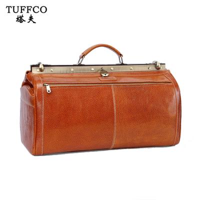 China Factory Wholesale Comfortable Men's Large Travel Bag Genuine Leather Cheap Men's Travel Bag Cowhide Luggage Bags for sale