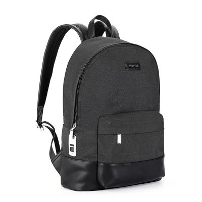 China With High Quality Logo USB Customized Mens Business Water Repellent Gray Carbon Fiber Backpack Laptop for sale