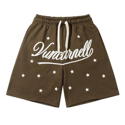 China Finch Garment Custom Summer Mens Drawstring Cotton Jogging Shorts Anti-wrinkle Fashion Casual Mens Printed Shorts for sale