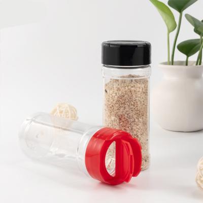 China Factory Price Seasonsing Shaker Bottle Plastic Spicy Pepper Container Viable Plastic Bottle With Flip Lid for sale