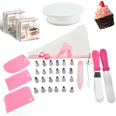 China Amazon Viable Cake Baking Molds Cake Decorating and Accessories Set Tools with Storage Box for sale