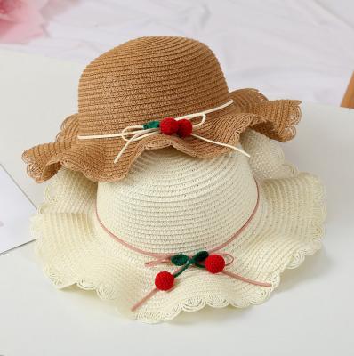 China Cute Sunshade /Daily Life Under The Brim Sun Hat For Girls Baby Kids 2022 Summer Warm Straw Hat for sale