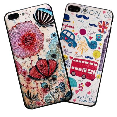 China 2021 New Arrivals Cute Animal Flower Design 3D Printed Embossed Cell Phone Case For iPhone xs 11 12 max xr pro for sale