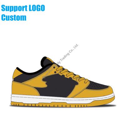 China Cushioning Custom Logo Shoes Custom Ducks Wholesale High Quality Custom Design Sneakers Spray Painting Style for sale